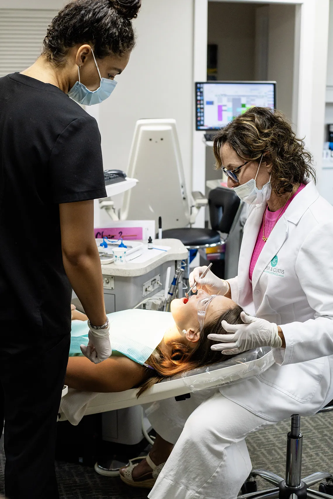 dr curtis working on patient