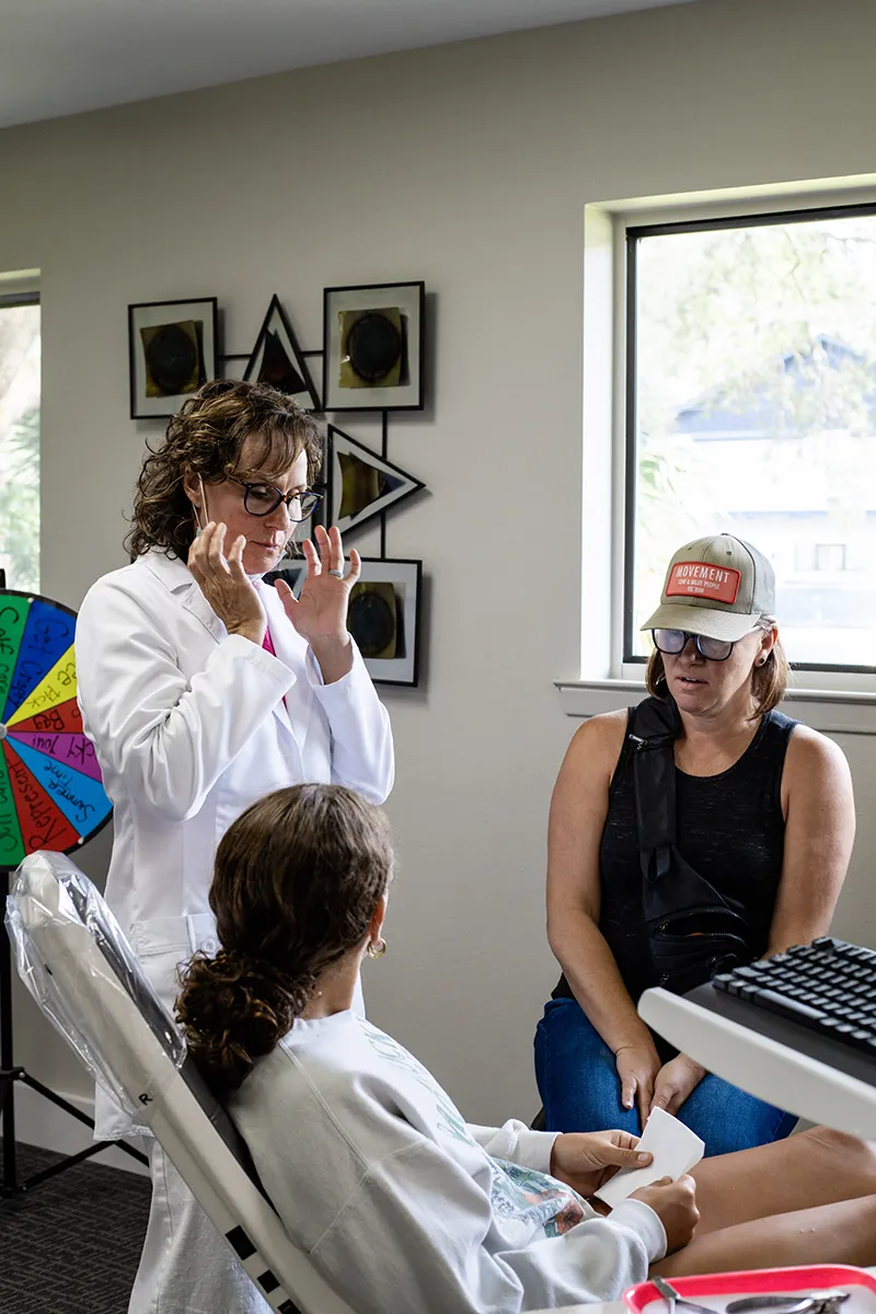 dr curtis explaining treatment options to a patient