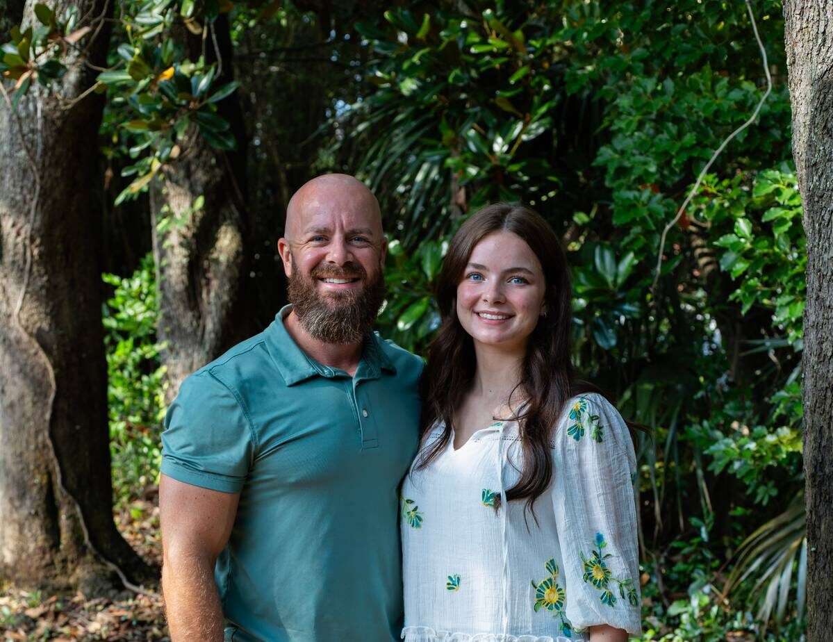 father and daughter at bayer curtis ortho fort walton beach FL